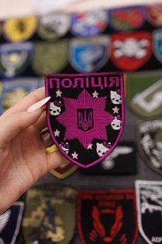 Шеврон поліція Hello Kitty рожевий SH0740 фото