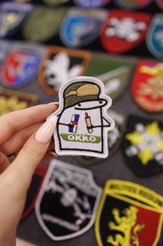 Вишитий шеврон на липучці Флорки Хот дог ОККО SH0797 фото