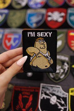 Вишитий шеврон на липучці Я сексуальний I'm Sexy SH0309 фото